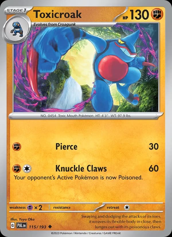 Toxicroak 115/193, Paldea Evolved