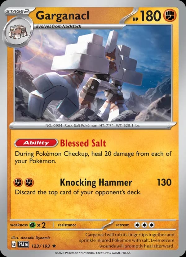 Garganacl 123/193, Paldea Evolved