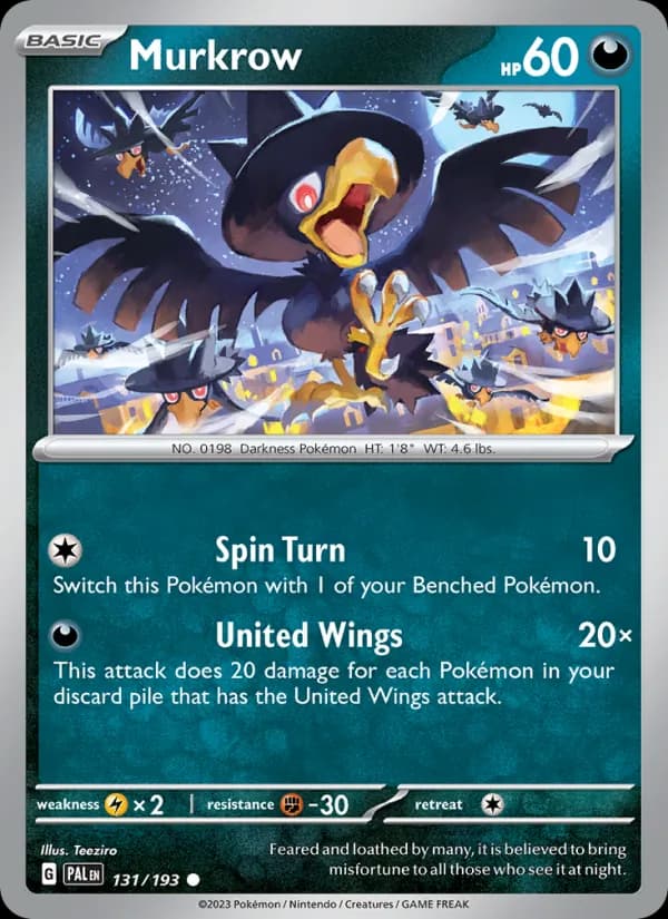 Murkrow 131/193, Paldea Evolved