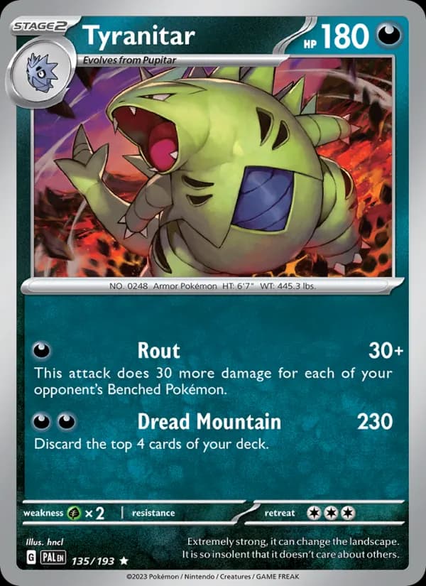 Tyranitar 135/193, Paldea Evolved