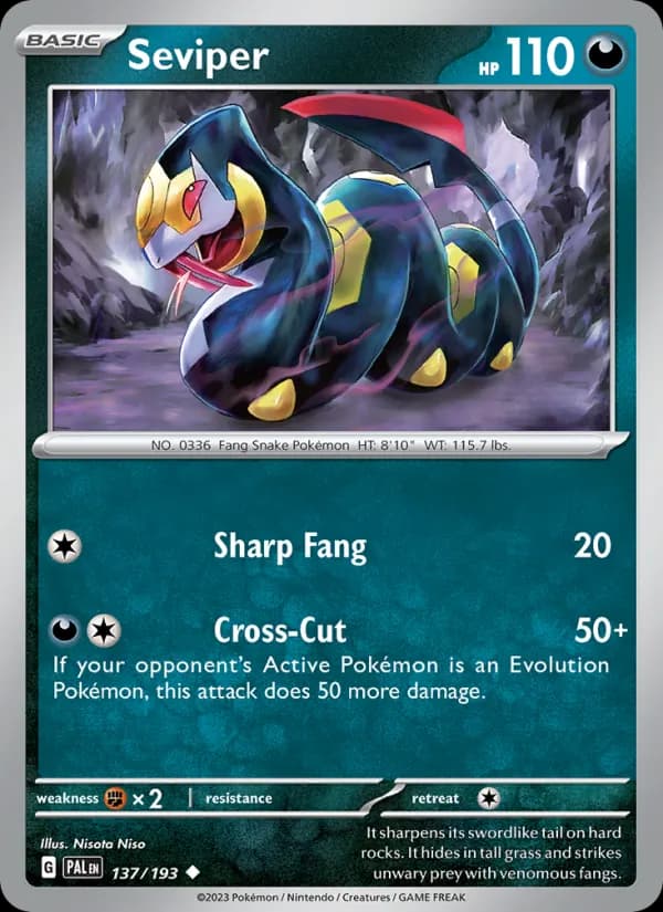 Seviper 137/193, Paldea Evolved