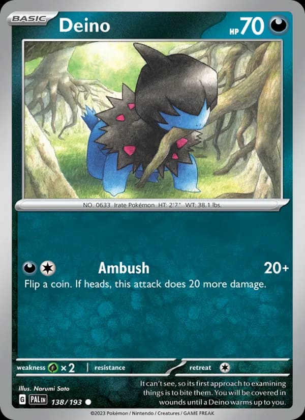 Deino 138/193, Paldea Evolved