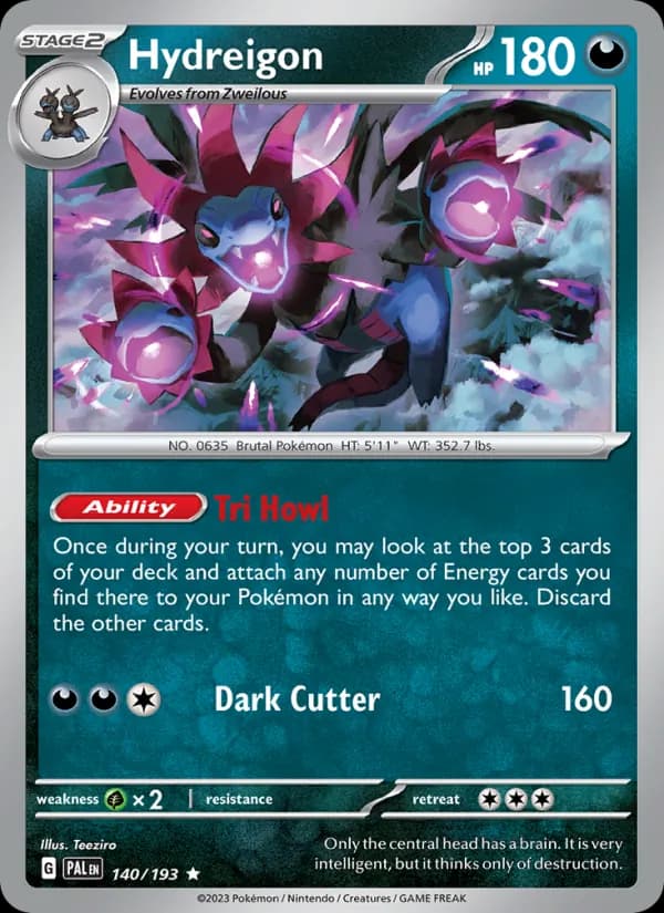 Hydreigon 140/193, Paldea Evolved