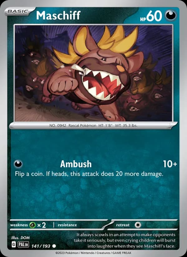 Maschiff 141/193, Paldea Evolved