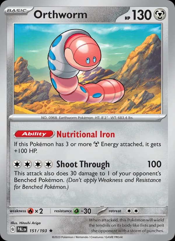Orthworm 151/193, Paldea Evolved