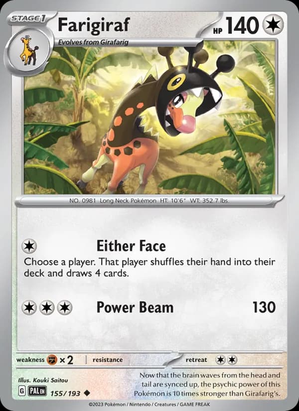 Farigiraf 155/193, Paldea Evolved