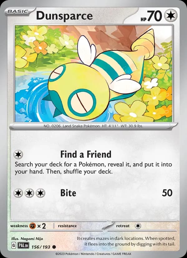 Dunsparce 156/193, Paldea Evolved