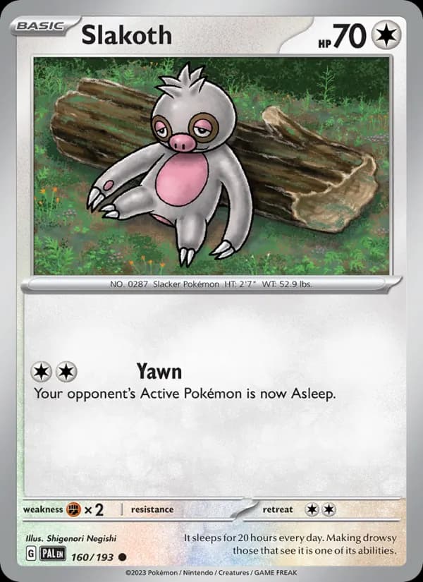 Slakoth 160/193, Paldea Evolved