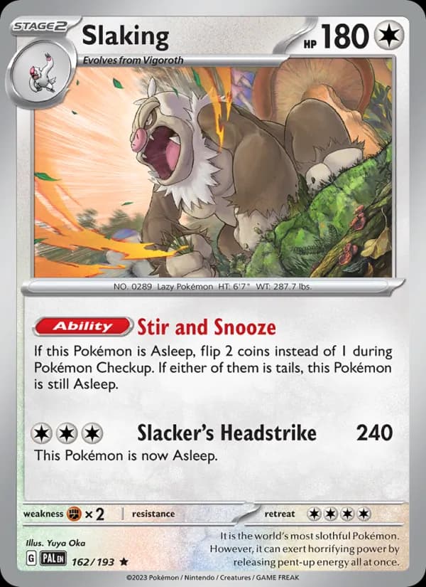 Slaking 162/193, Paldea Evolved
