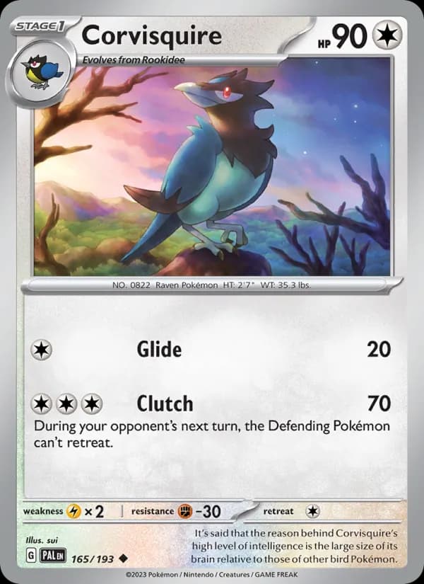 Corvisquire 165/193, Paldea Evolved