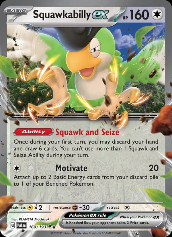 Squawkabilly ex 169/193, Paldea Evolved