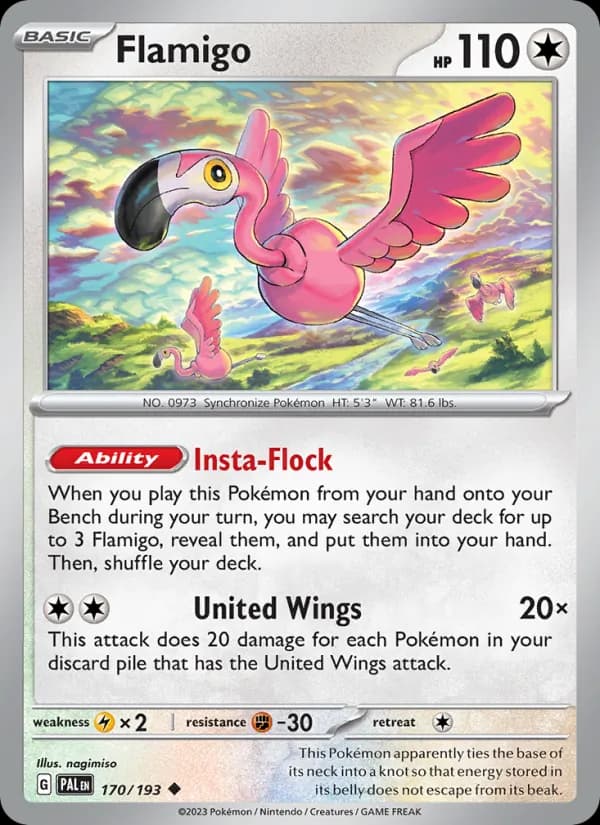 Flamigo 170/193, Paldea Evolved