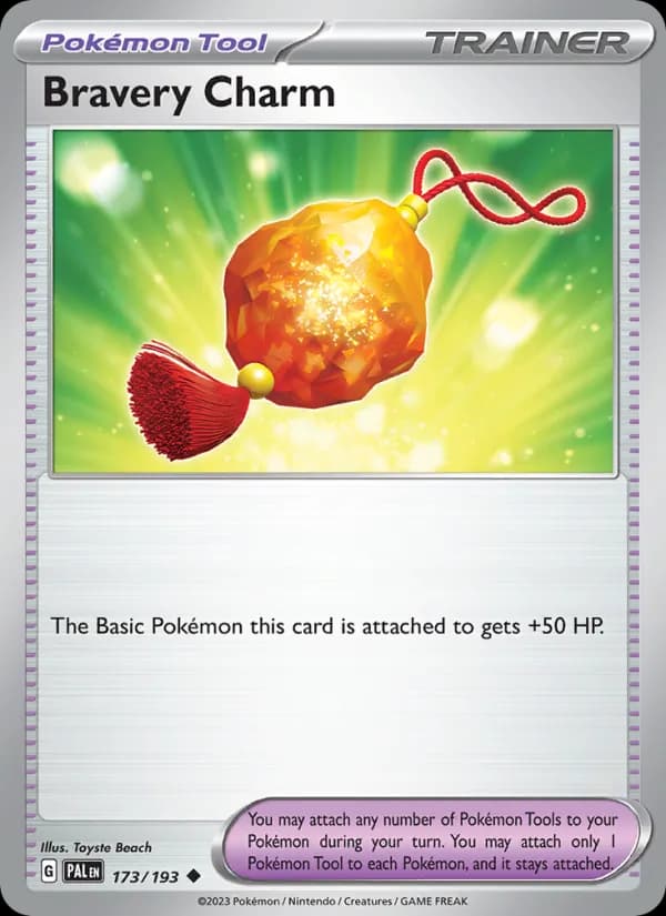 Bravery Charm 173/193, Paldea Evolved