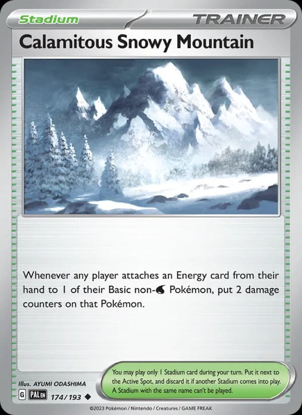 Calamitous Snowy Mountain 174/193, Paldea Evolved
