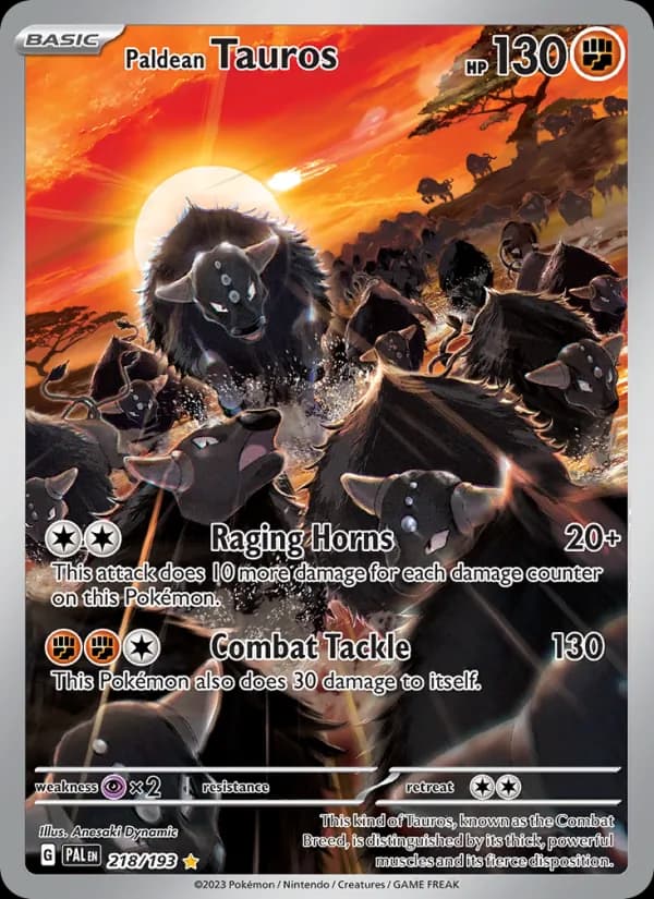 Paldean Tauros 218/193, Paldea Evolved