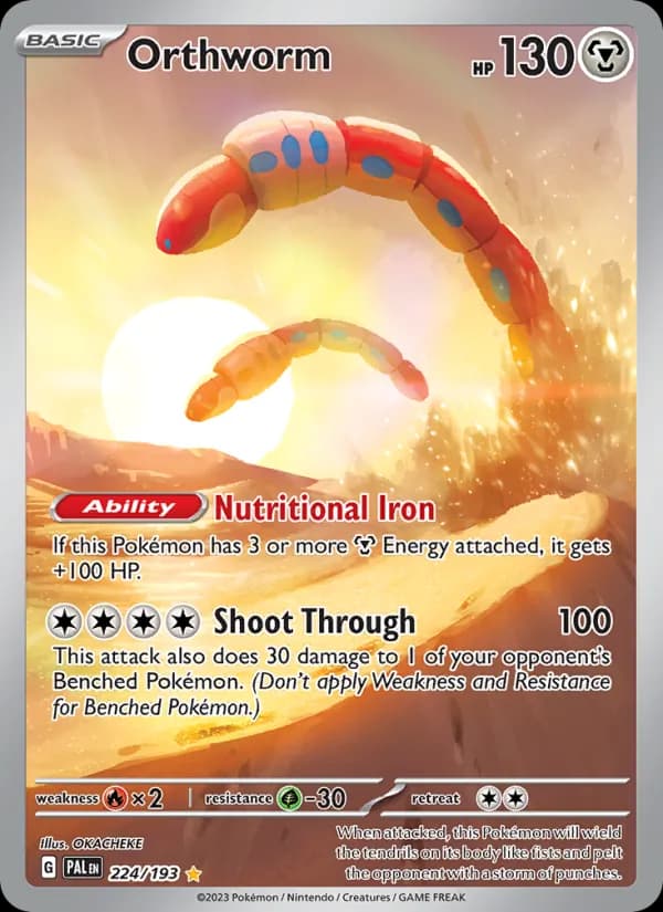 Orthworm 224/193, Paldea Evolved