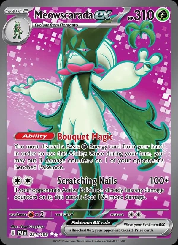 Meowscarada ex 231/193, Paldea Evolved