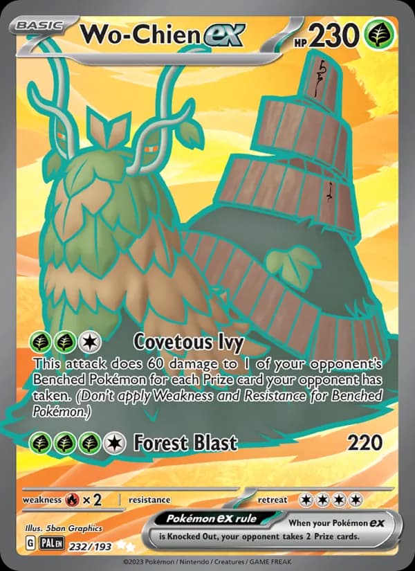 Wo-Chien ex 232/193, Paldea Evolved