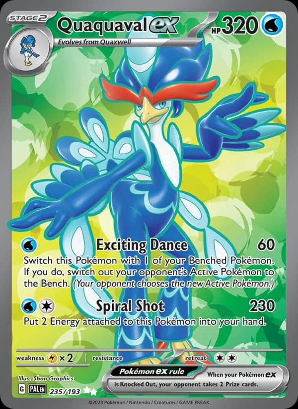 Quaquaval ex 235/193, Paldea Evolved