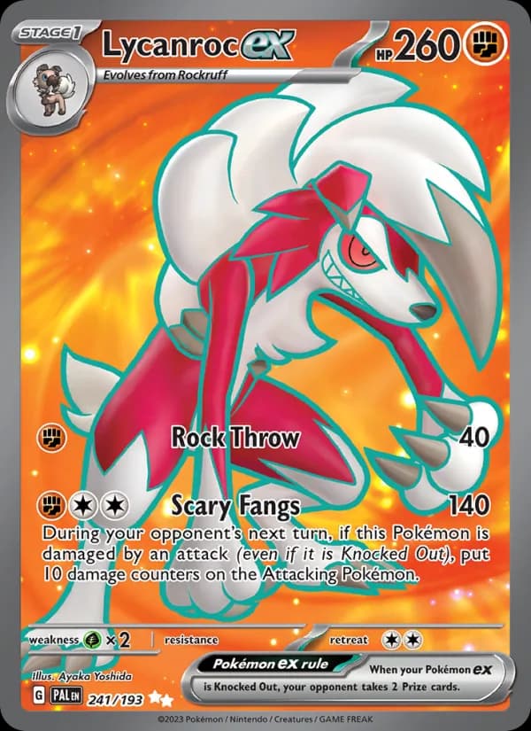 Lycanroc ex 241/193, Paldea Evolved
