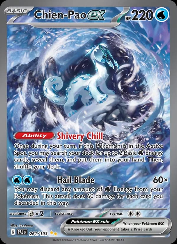 Chien-Pao ex 261/193, Paldea Evolved