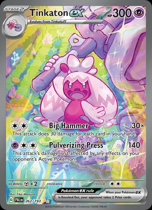 Tinkaton ex 262/193, Paldea Evolved