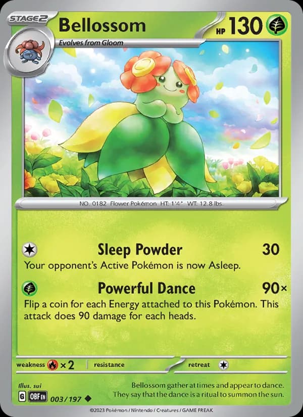 Bellossom 003/197, Obsidian Flames
