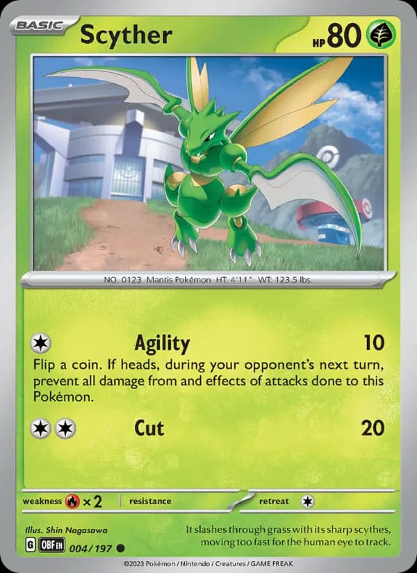 Scyther 004/197, Obsidian Flames