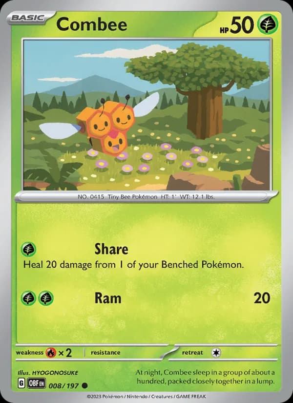 Combee 008/197, Obsidian Flames