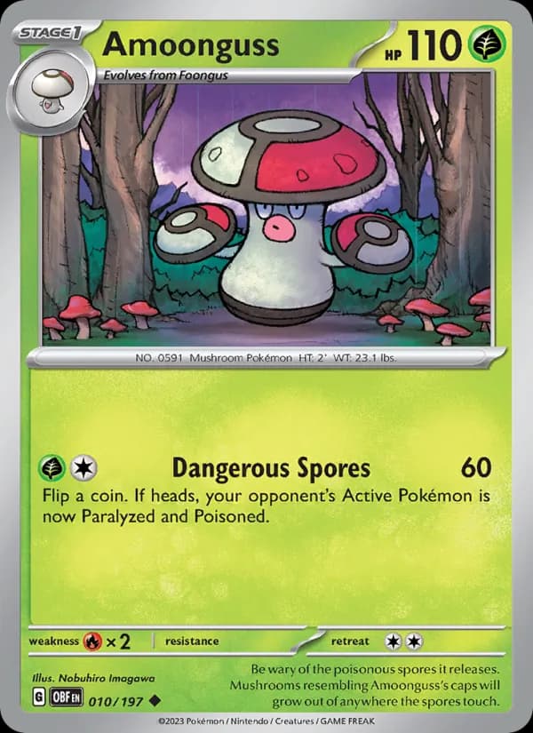Amoonguss 010/197, Obsidian Flames