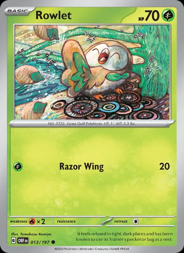 Rowlet 013/197, Obsidian Flames