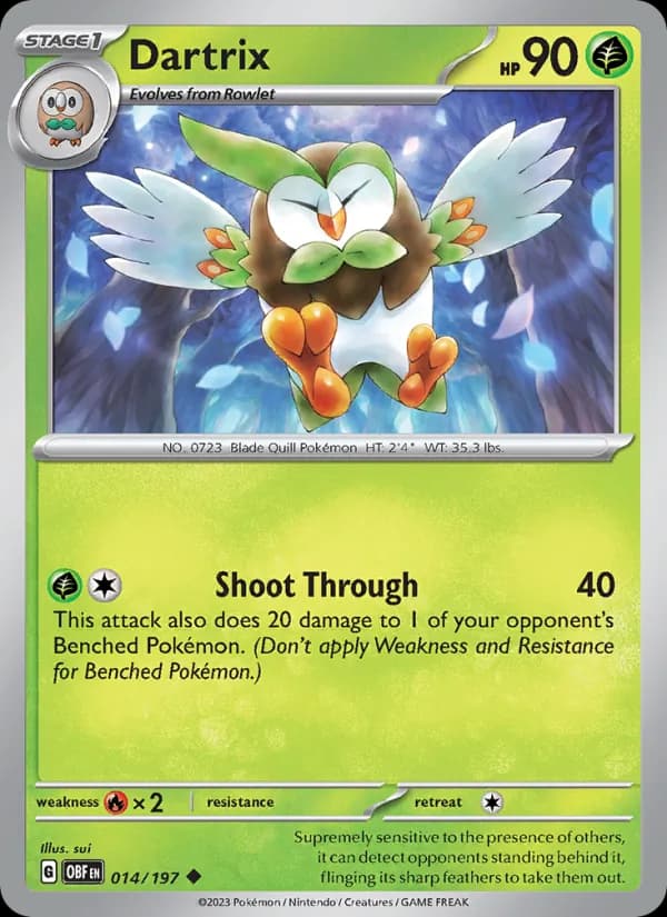 Dartrix 014/197, Obsidian Flames