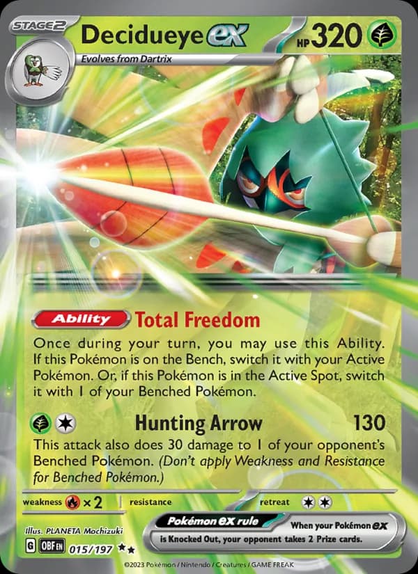 Decidueye ex 015/197, Obsidian Flames