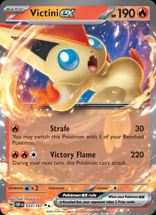 Victini ex 033/197, Obsidian Flames