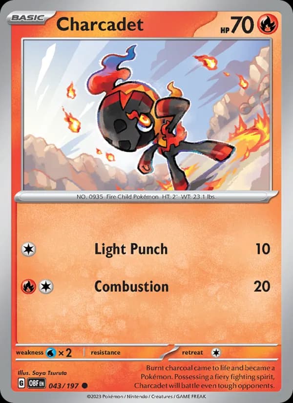 Charcadet 043/197, Obsidian Flames