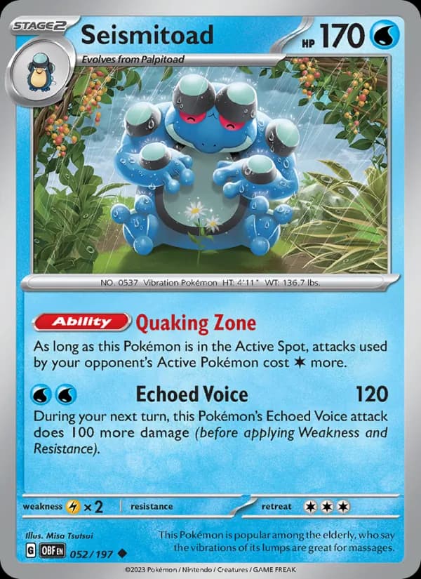 Seismitoad 052/197, Obsidian Flames