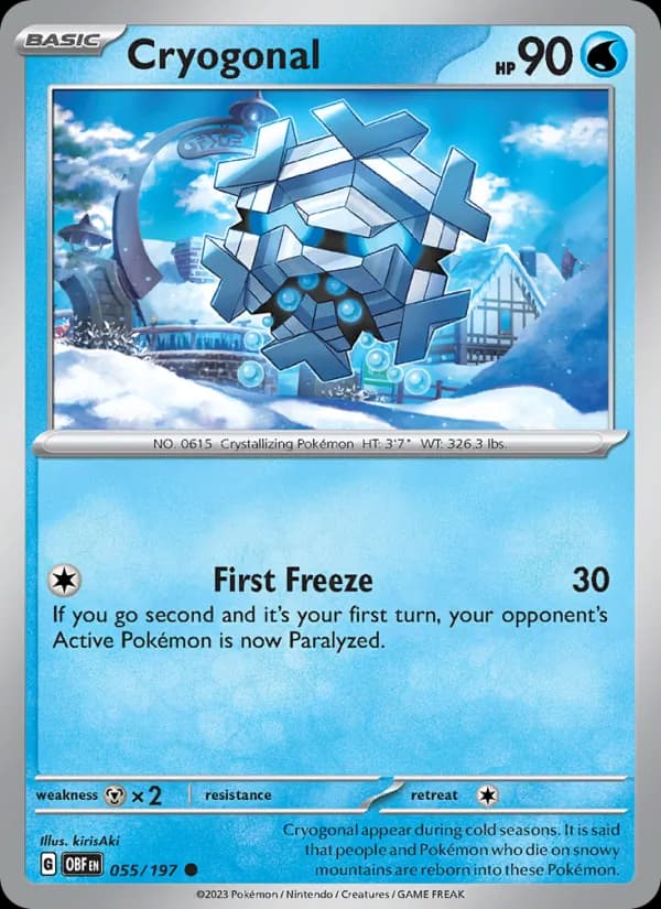 Cryogonal 055/197, Obsidian Flames
