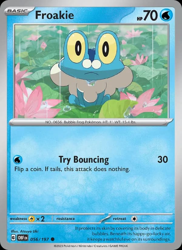Froakie 056/197, Obsidian Flames