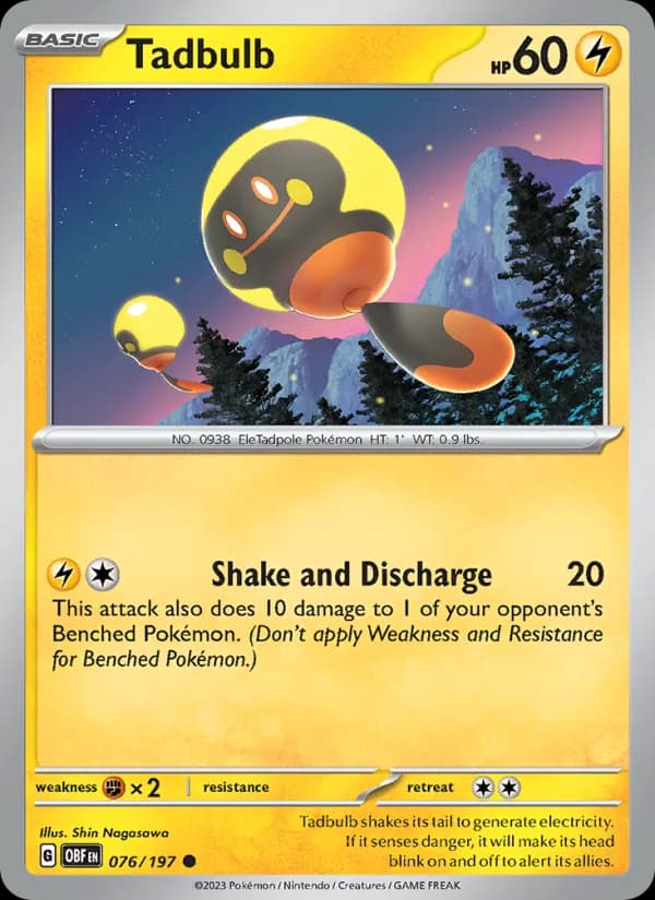 Tadbulb 076/197, Obsidian Flames