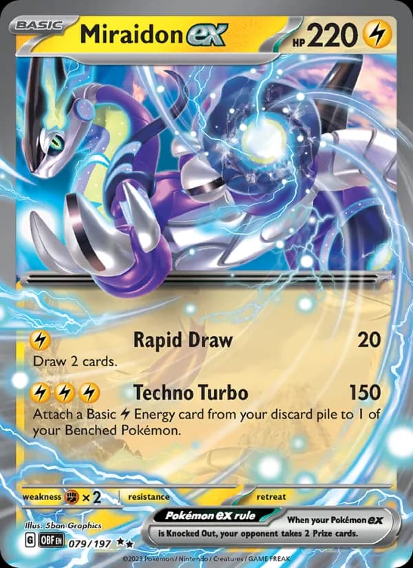Miraidon ex 079/197, Obsidian Flames