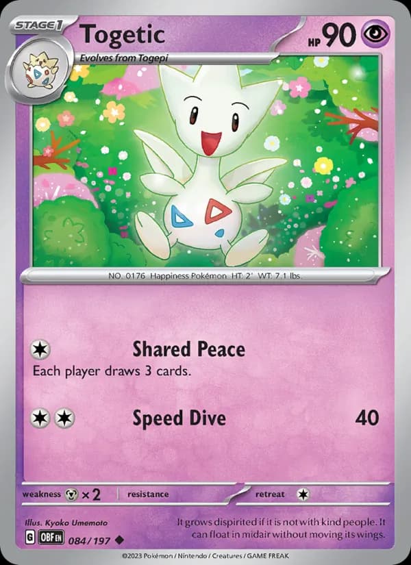 Togetic 084/197, Obsidian Flames