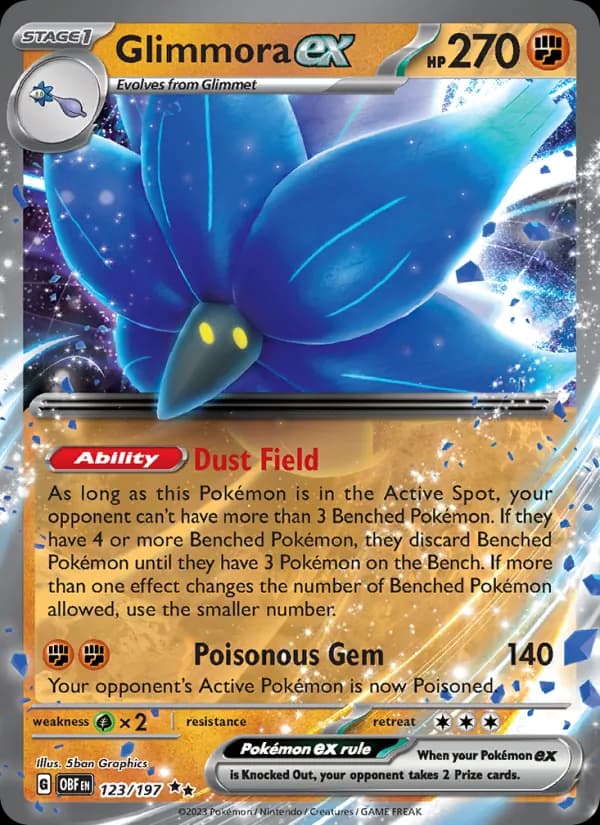 Glimmora ex 123/197, Obsidian Flames