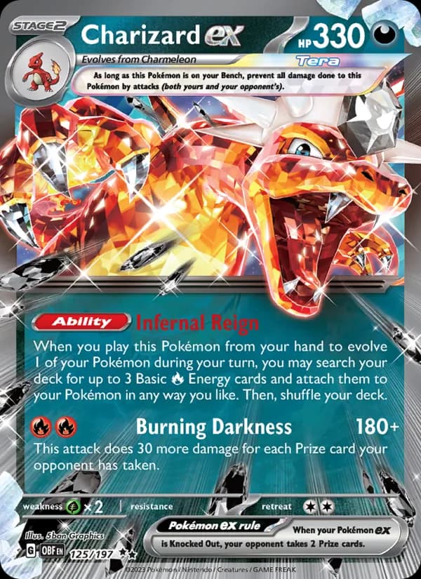 Charizard ex 125/197, Obsidian Flames