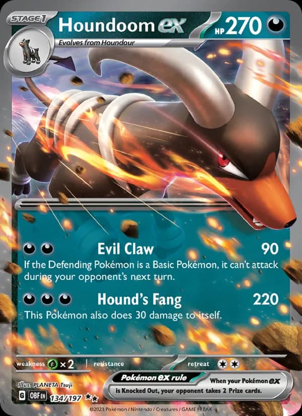 Houndoom ex 134/197, Obsidian Flames