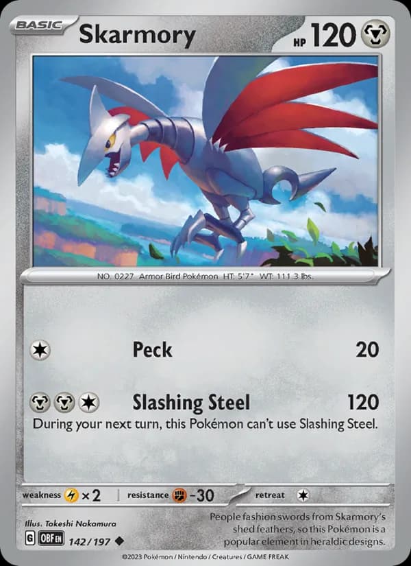 Skarmory 142/197, Obsidian Flames