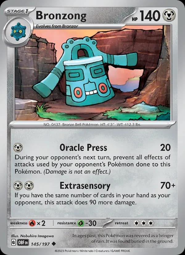 Bronzong 145/197, Obsidian Flames