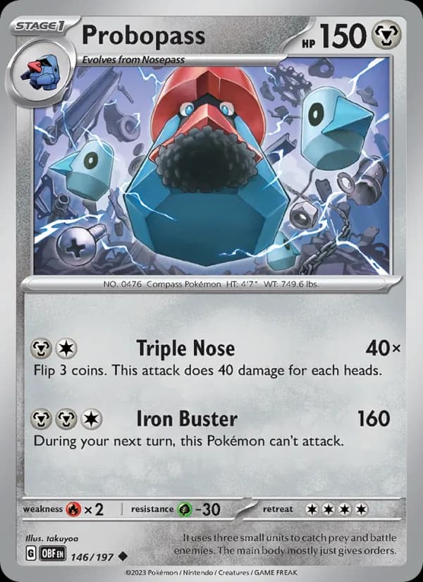 Probopass 146/197, Obsidian Flames