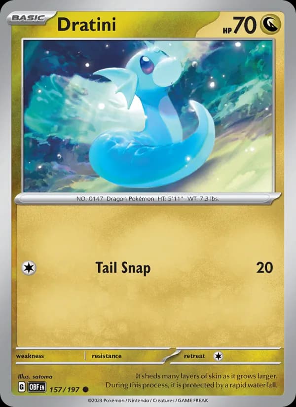 Dratini 157/197, Obsidian Flames