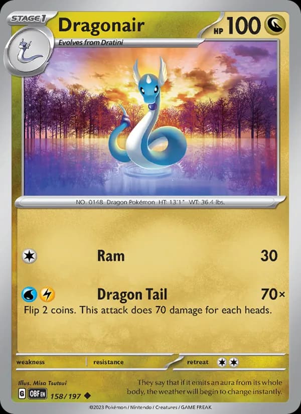 Dragonair 158/197, Obsidian Flames