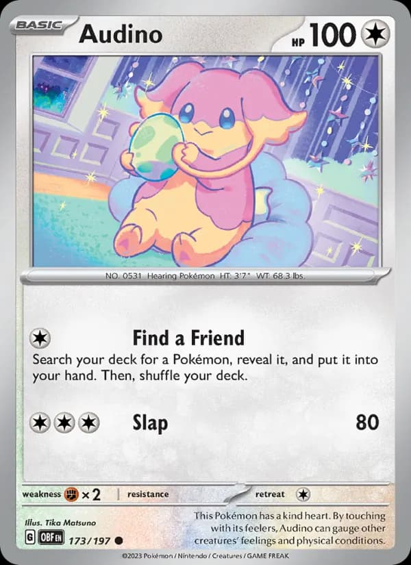 Audino 173/197, Obsidian Flames